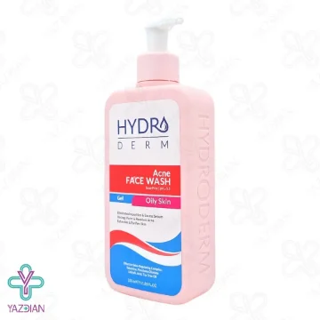 ژل شستشوی صورت آکنه واش هیدرودرم پمپی - 350 میلی لیتر	