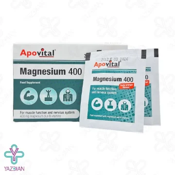 ساشه منیزیم 400 میلی گرم آپوویتال - 30 عددی	