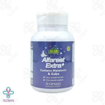 کپسول آرامبخش ملاتونین گابا آلفا رست اکسترا آلفا ویتامینز - 30 عددی	