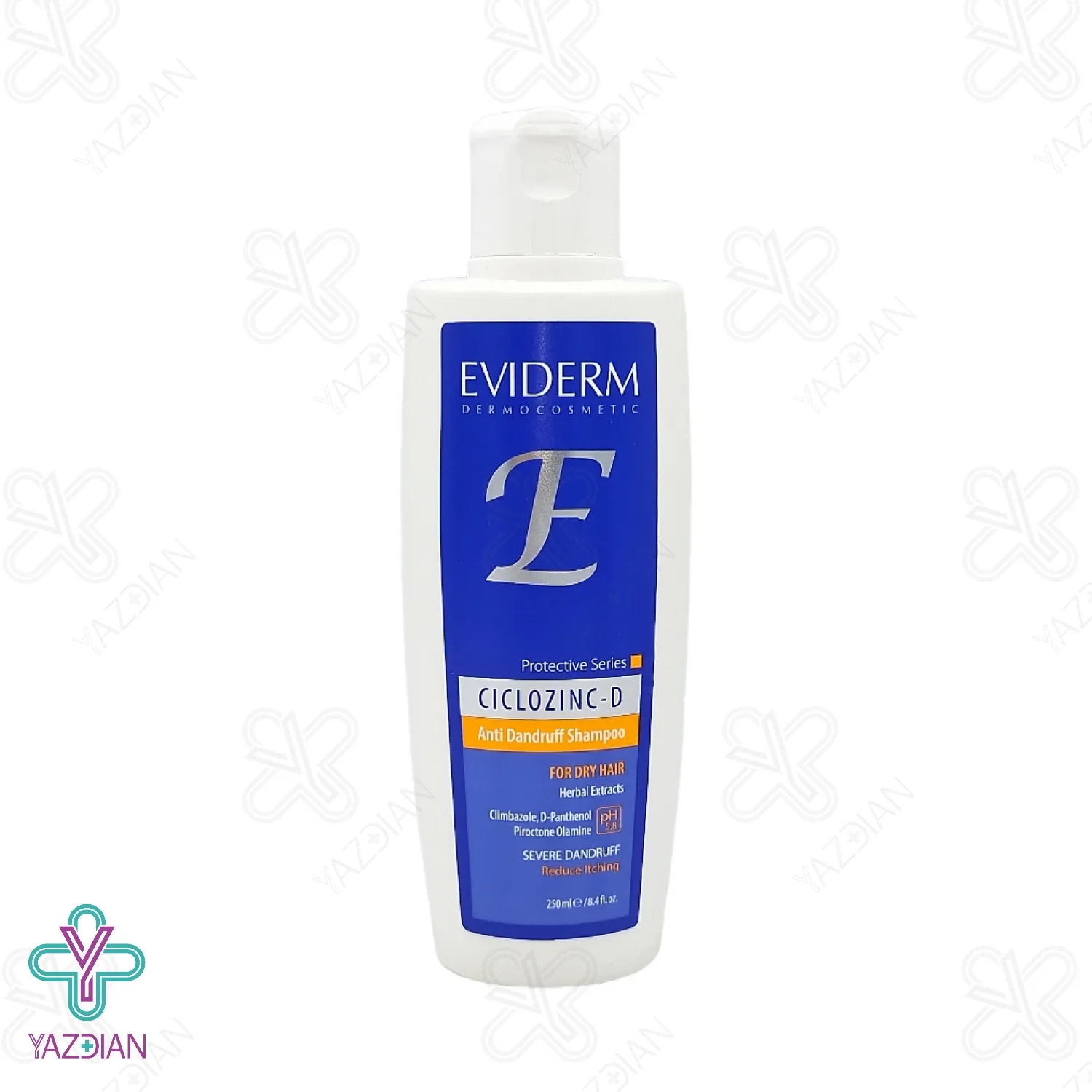 شامپو ضدشوره موهای خشک سیکلوزینک دی اویدرم - 250 میلی لیتر	