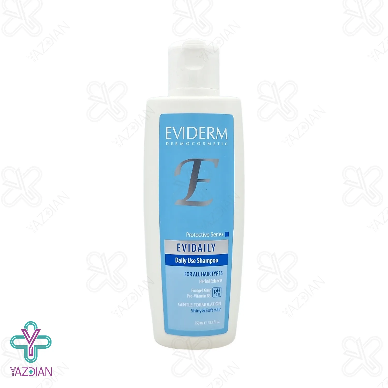 شامپو روزانه انواع مو مدل EVIDAILY اویدرم - 250 میلی لیتر	