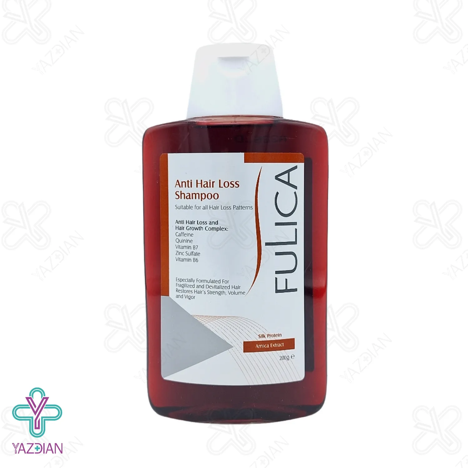 شامپو تقویت کننده و ضدریزش مو فولیکا - 200 میلی لیتر	