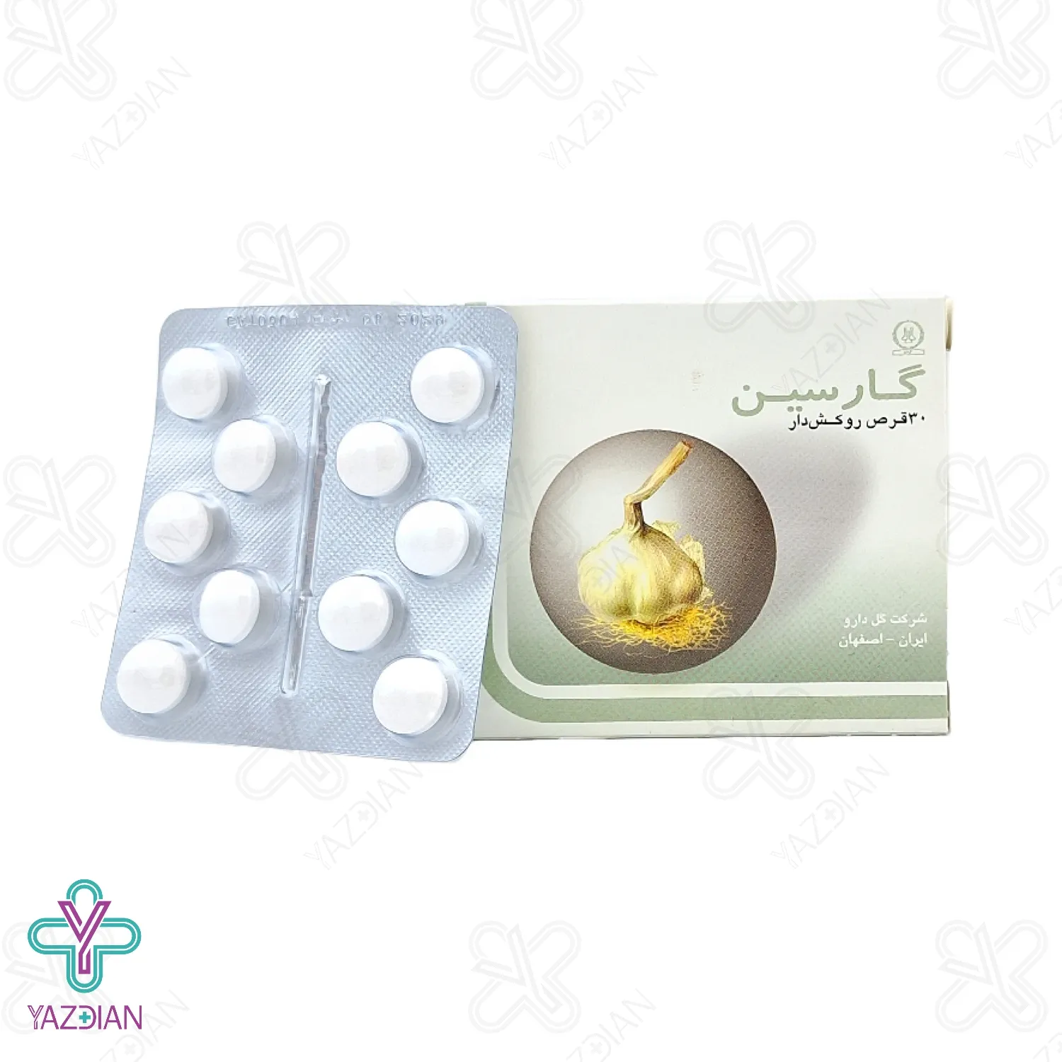 قرص سیر گارسین 300 میلی گرم گل دارو - 30 عددی	