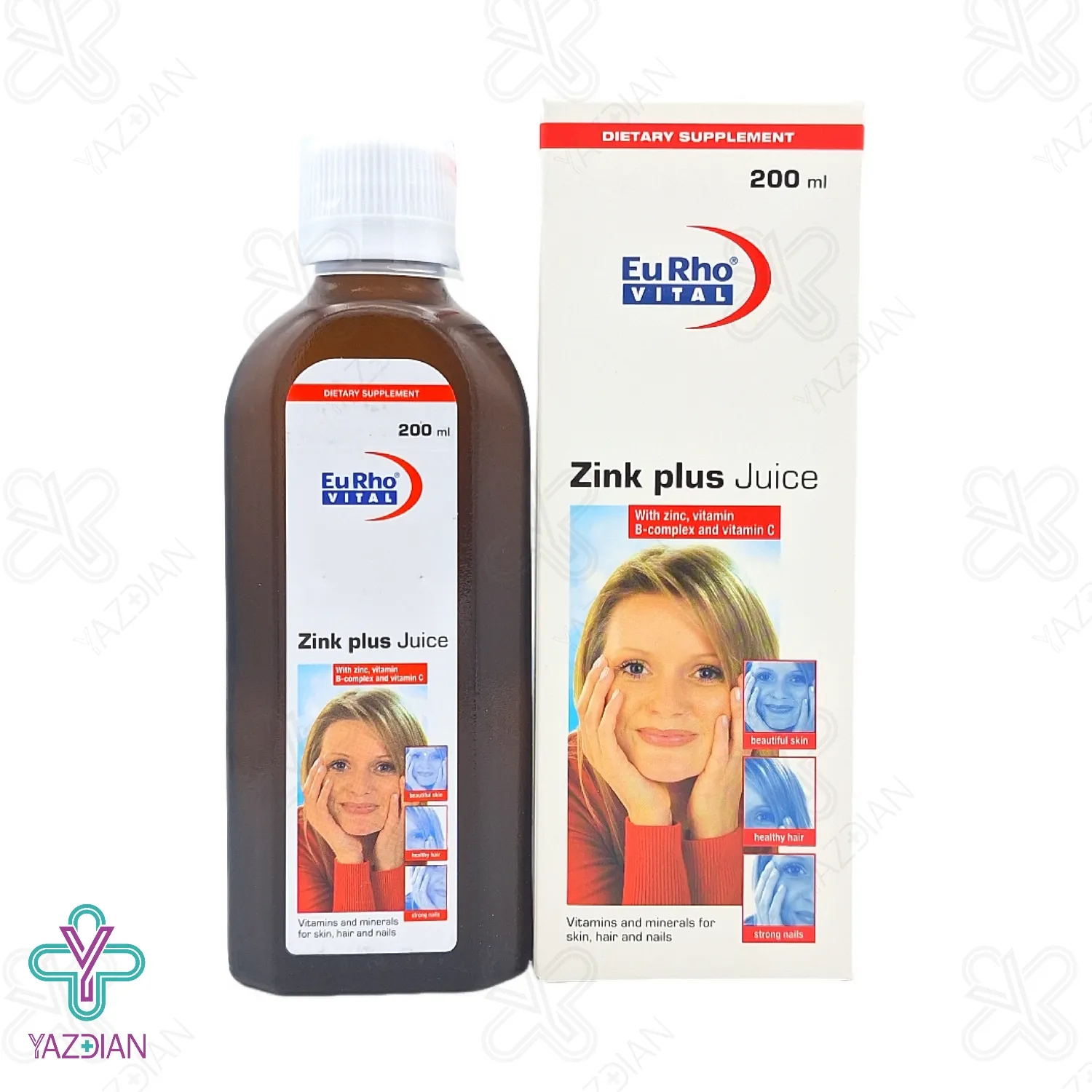 شربت تقویت کننده زینک پلاس یوروویتال - 200 میلی لیتر	