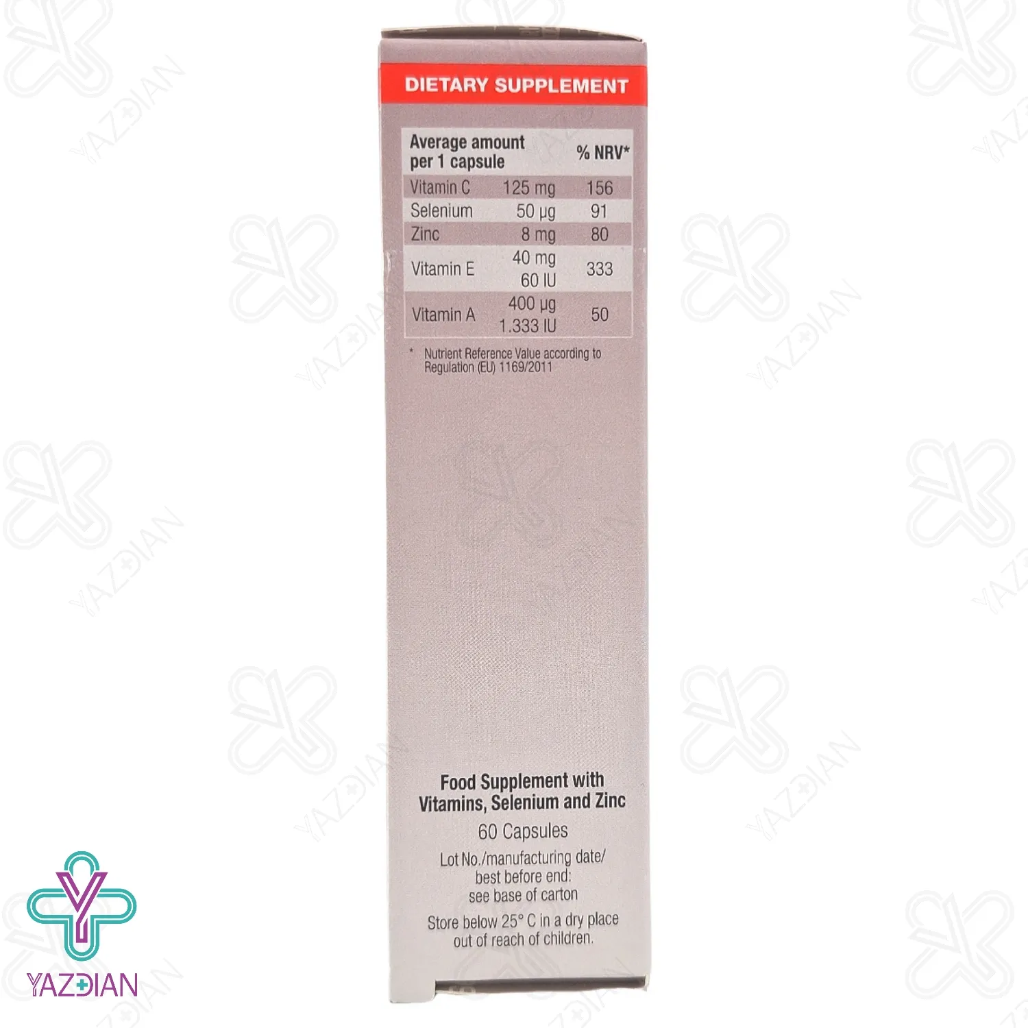 کپسول سلنیوم سلن پلاس یوروویتال - 60 عددی	