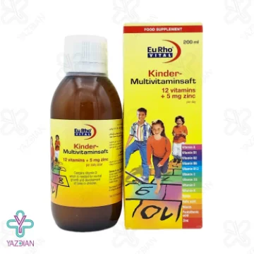 شربت مولتی ویتامین زینک کیندر یوروویتال - 200 میلی لیتر	