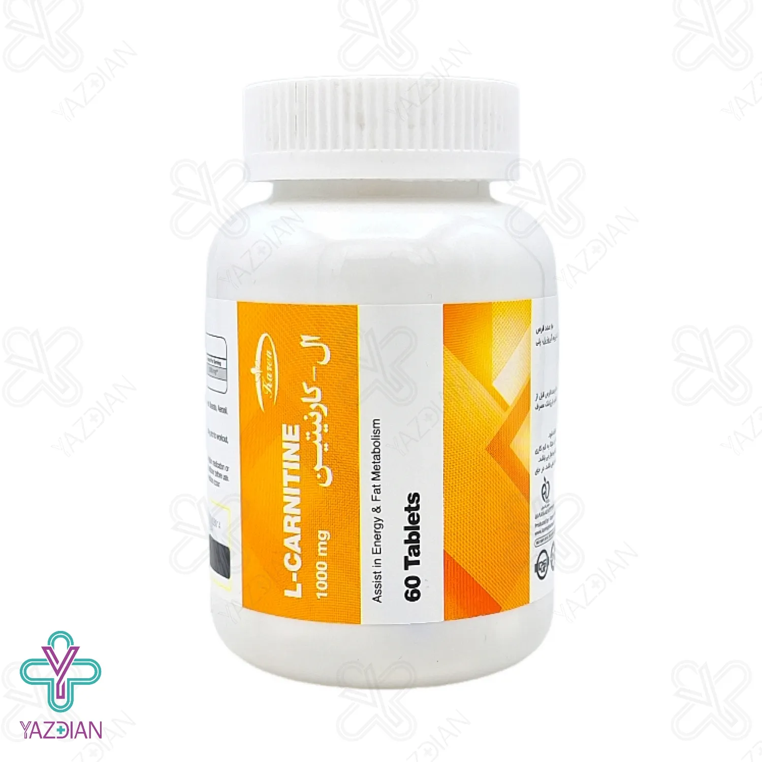 قرص ال کارنیتین 1000 میلی گرم کارن - 60 عددی	