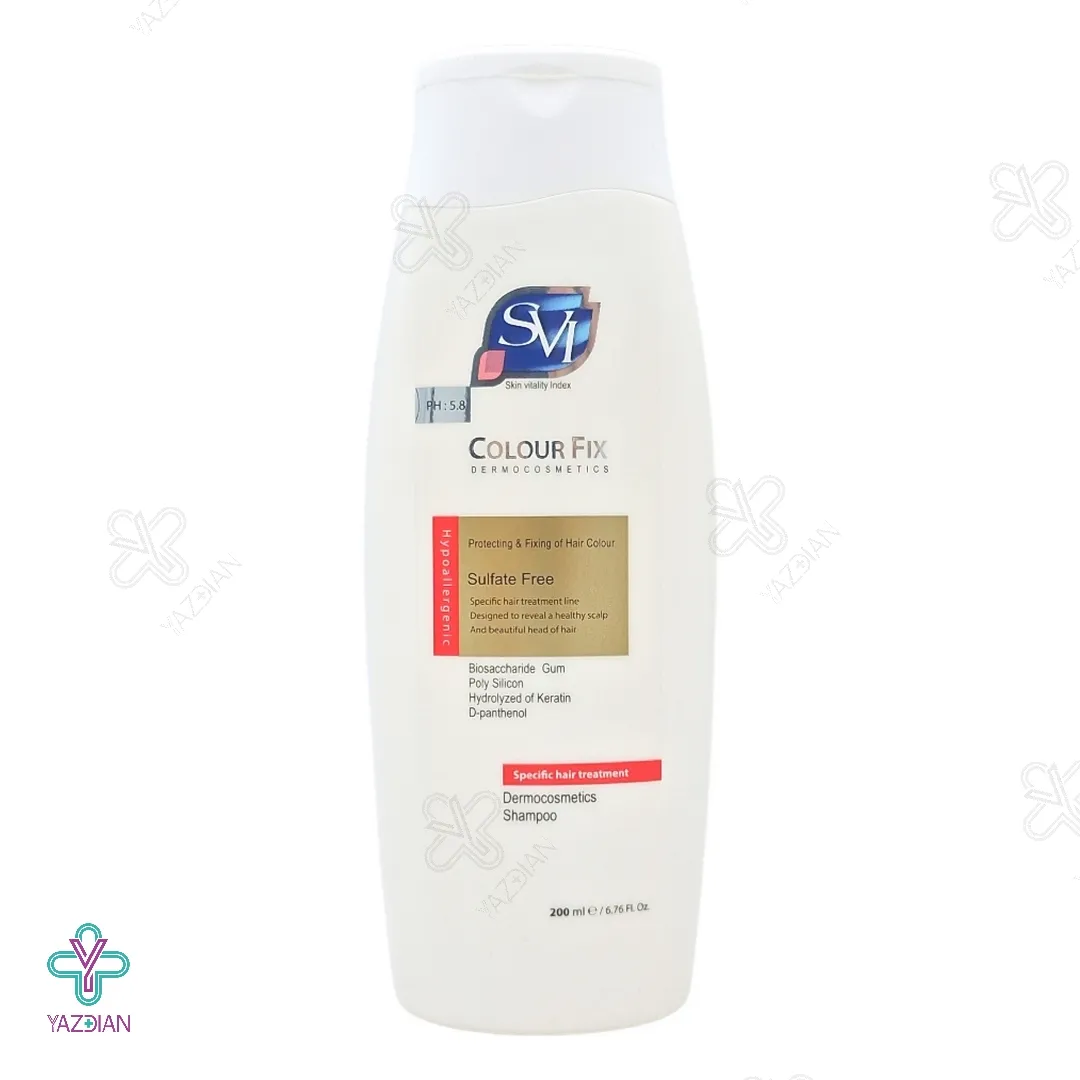 شامپو بدون سولفات اس وی آی مناسب موهای رنگ شده و کراتینه - 200 میلی لیتر
