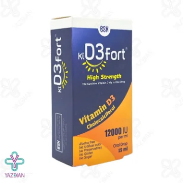 قطره د3 کید3 فورت بی اس کی - 15 میلی لیتر	
