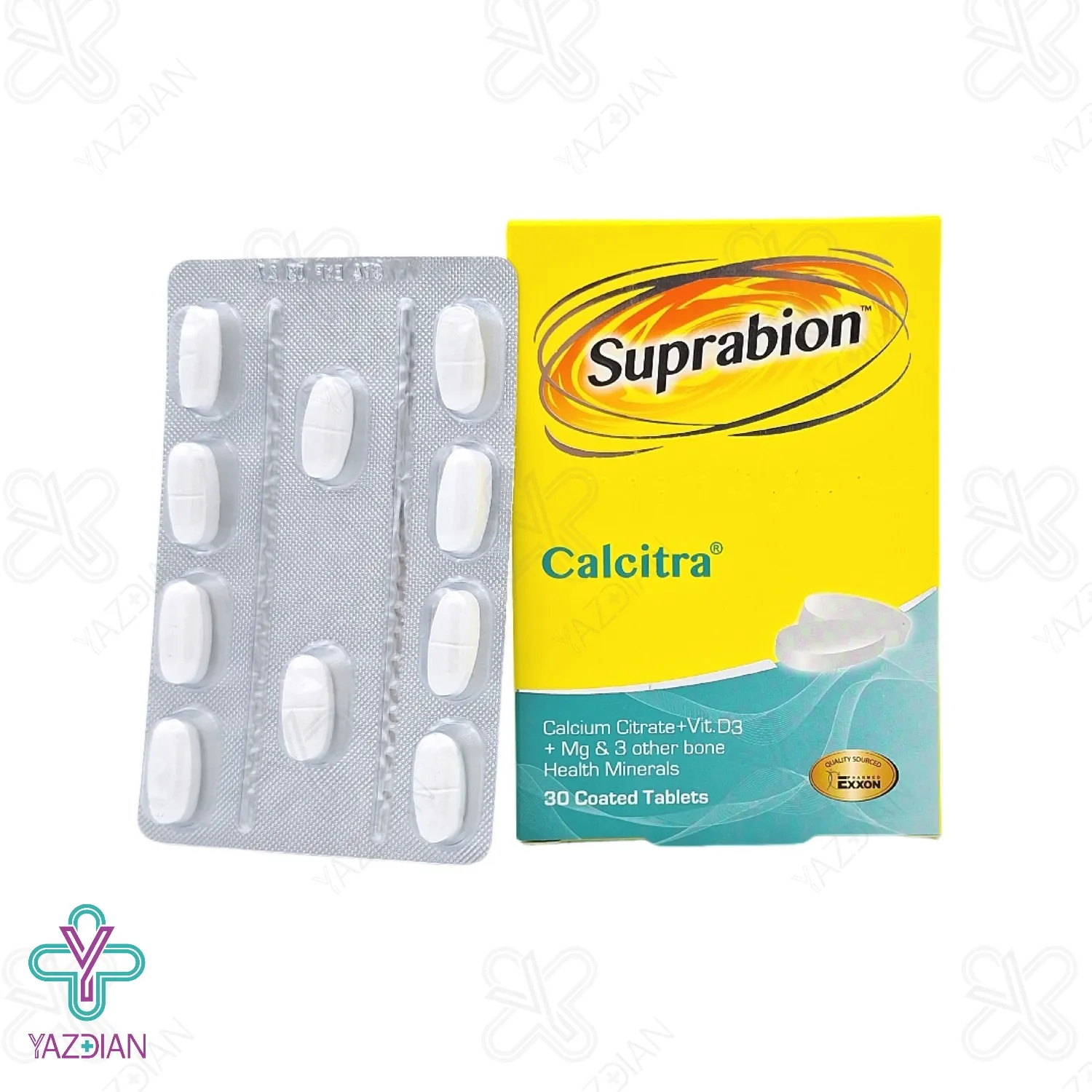 قرص کلسیم منیزیم زینک سوپرابیون کلسیترا - 30 عددی	
