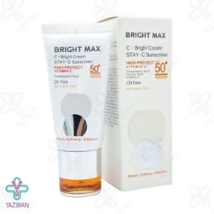 کرم ضد آفتاب SPF50 ویتامین ث برایت مکس – بژ طبیعی	