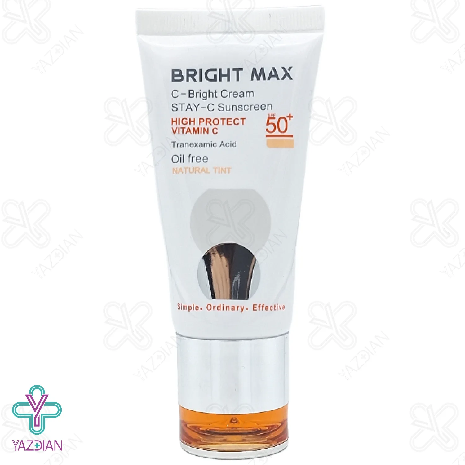 کرم ضد آفتاب SPF50 ویتامین ث برایت مکس – بژ طبیعی	