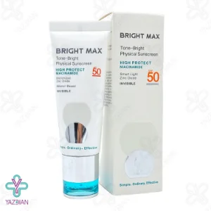 کرم ضد آفتاب SPF50 فیزیکال برایت مکس - بی رنگ	