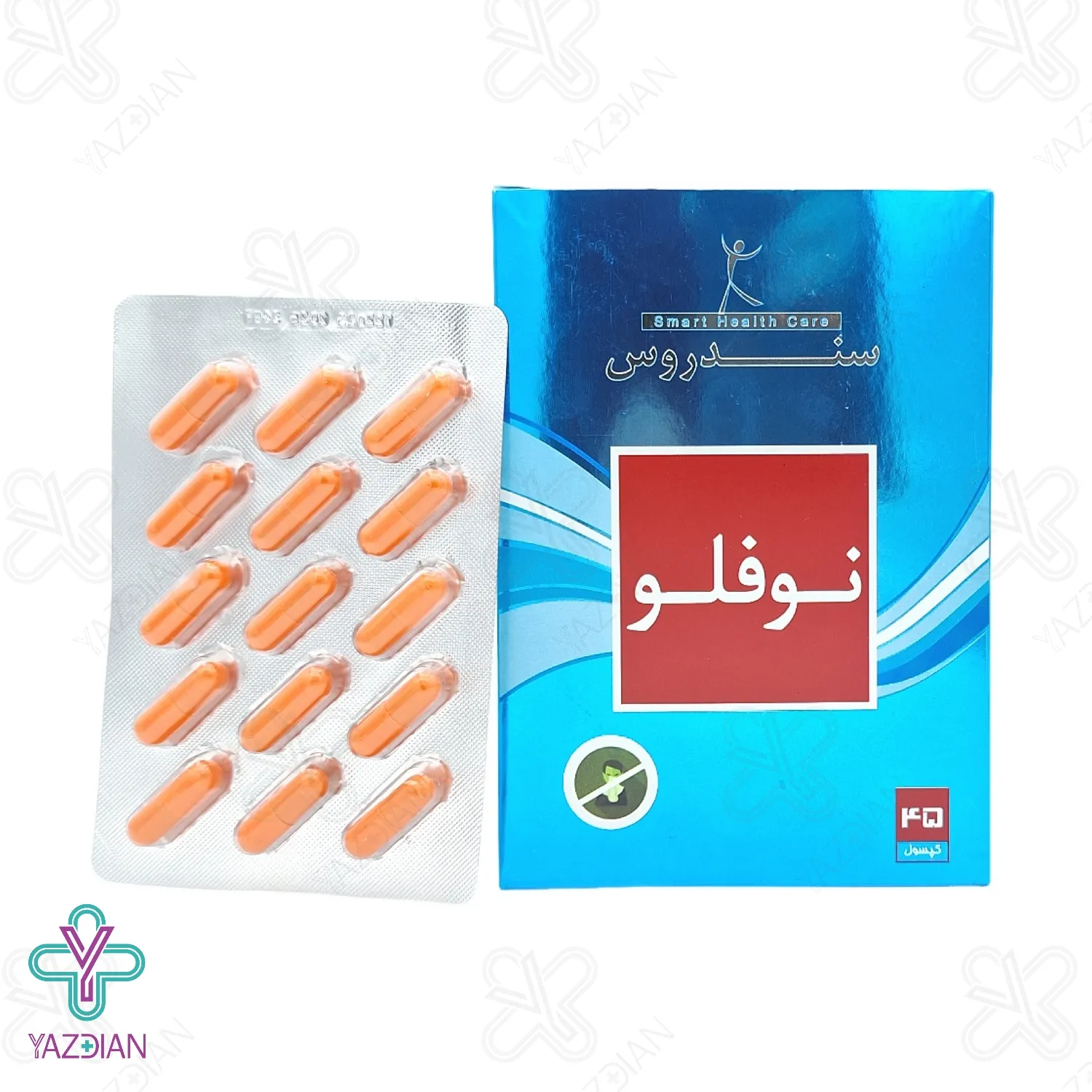 کپسول تقویت سیستم ایمنی نوفلو سندروس - 45 عددی	