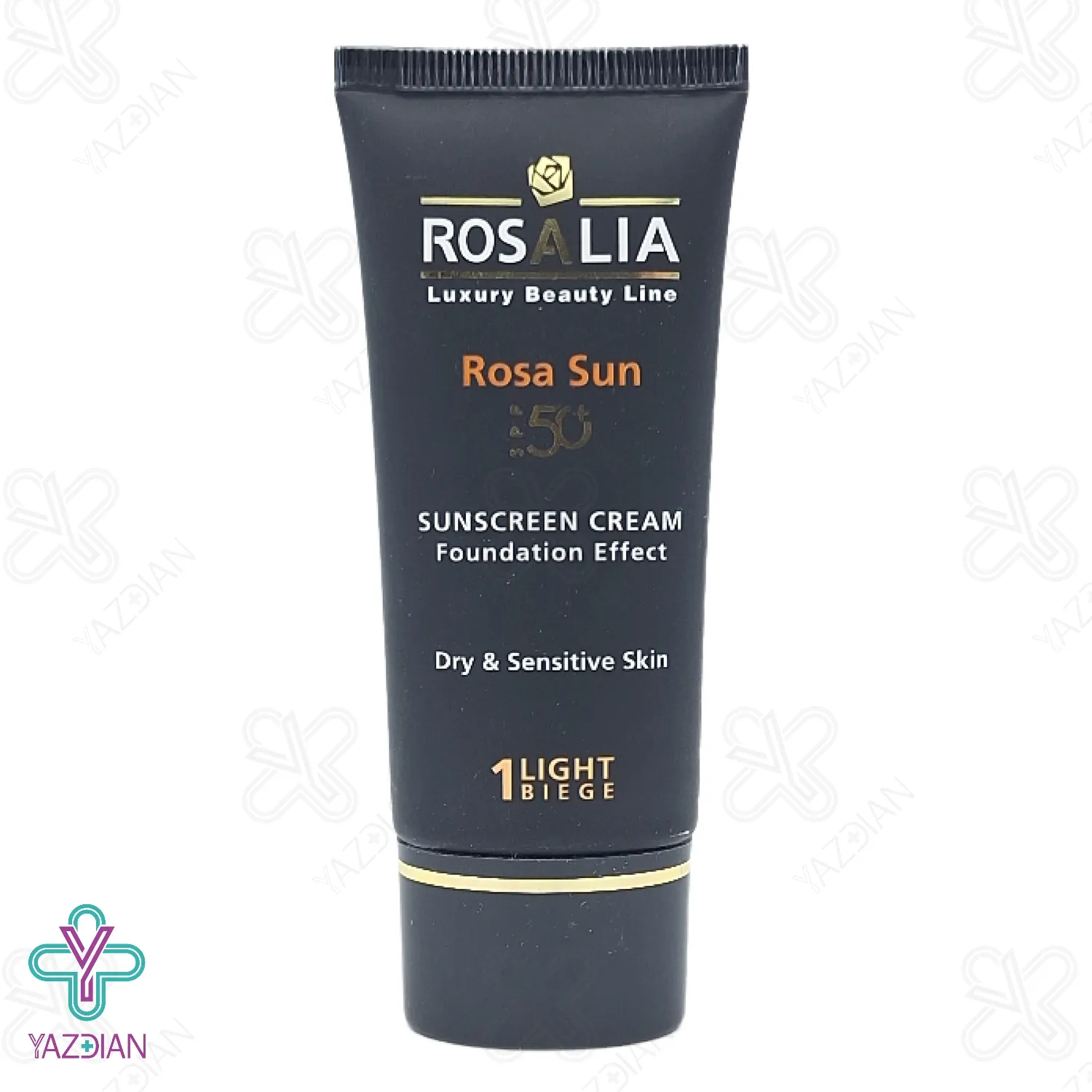 کرم ضد آفتاب پوست خشک رزالیا SPF 50 - بژ روشن	