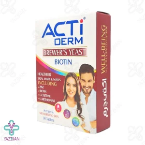 قرص تقویت پوست مو و ناخن اکتی درم ابیان دارو - 30 عددی	