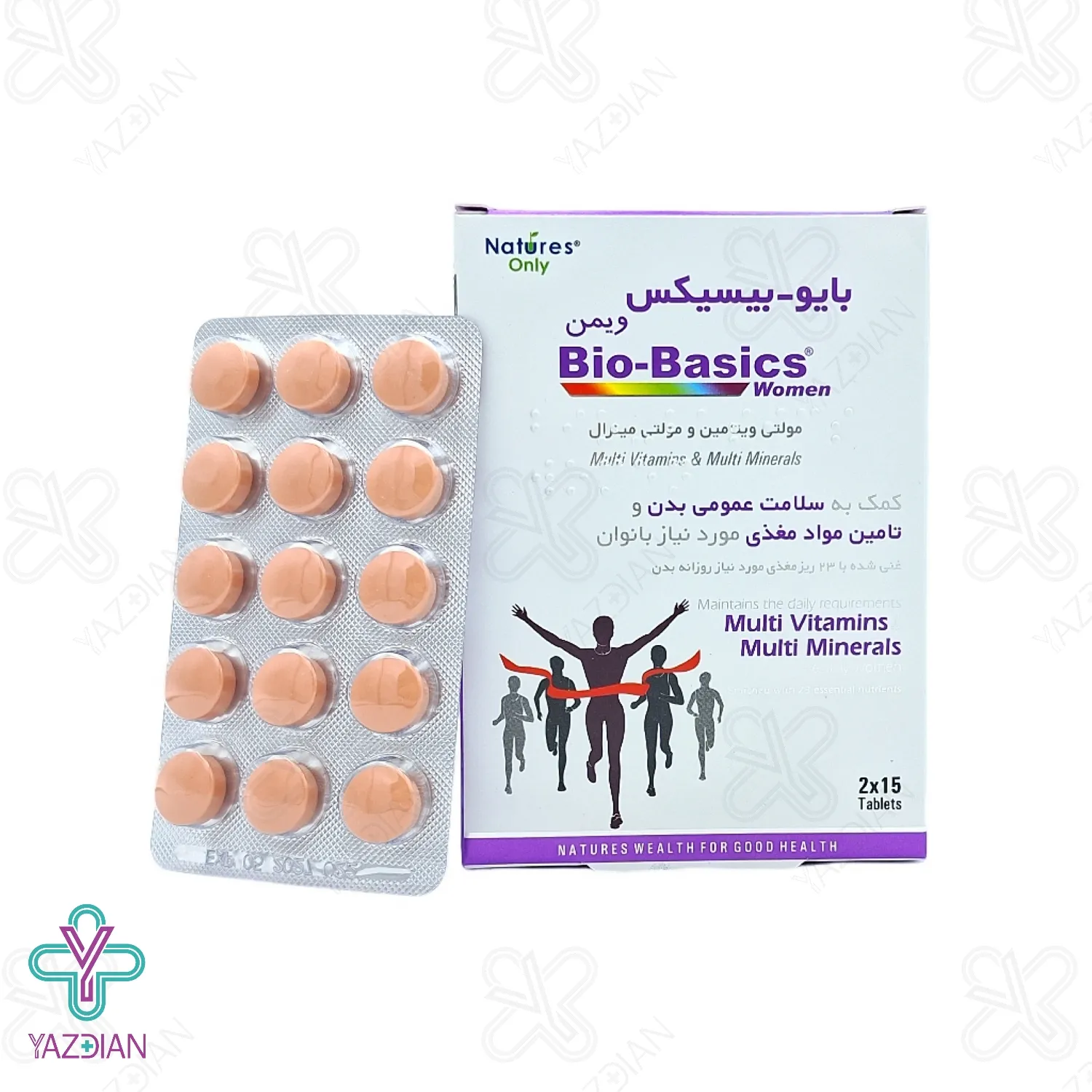 قرص مولتی ویتامین بانوان بایوبیسیکس نیچرز اونلی - 30 عددی	