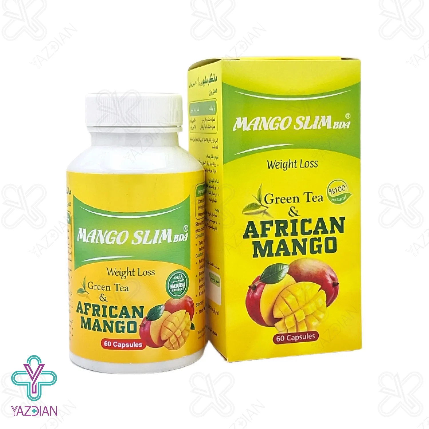 کپسول کاهش وزن مانگو اسلیم بهتا دارو - 60 عددی	