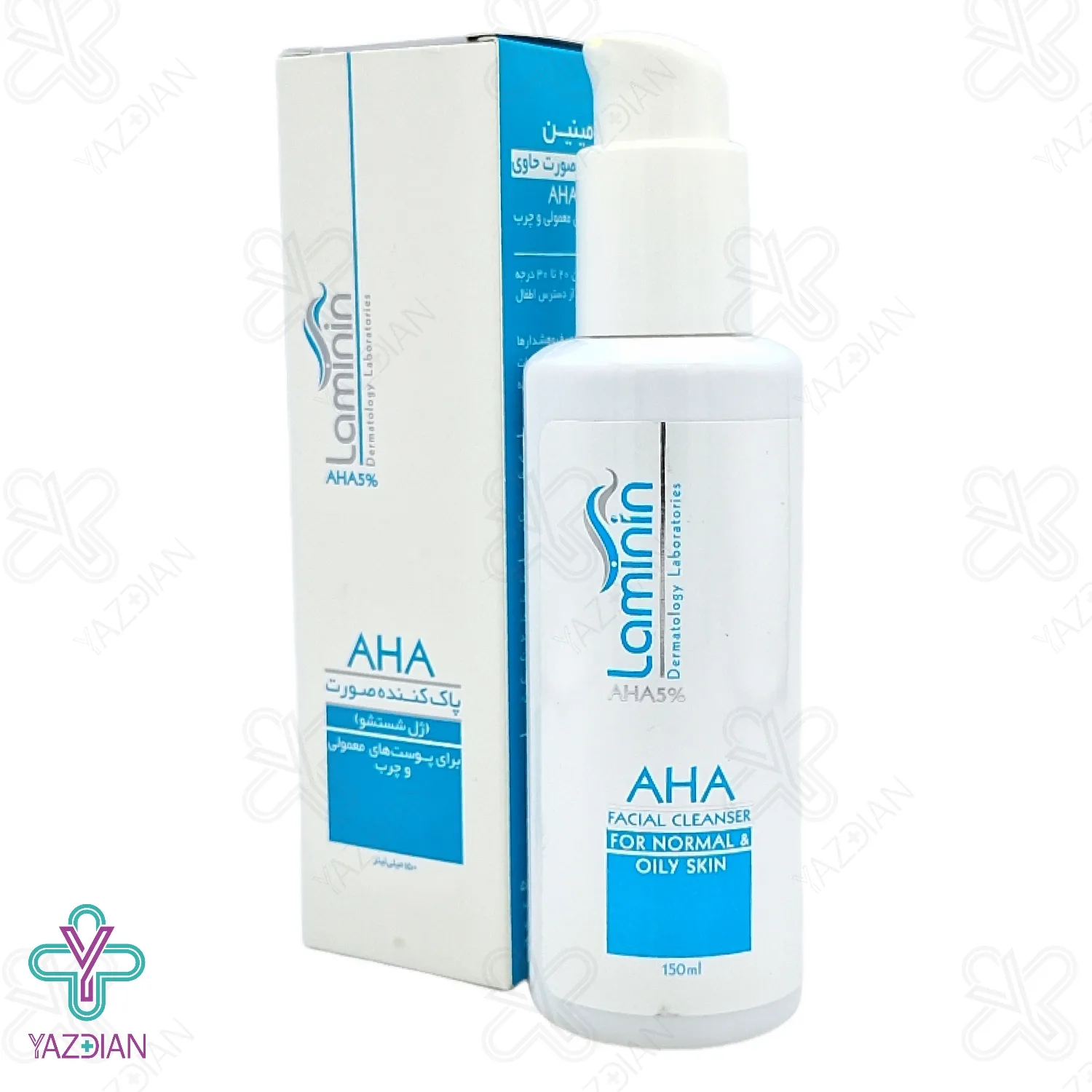 ژل شستشوی صورت پوست چرب و معمولی لامینین (AHA) - 150 میلی لیتر	