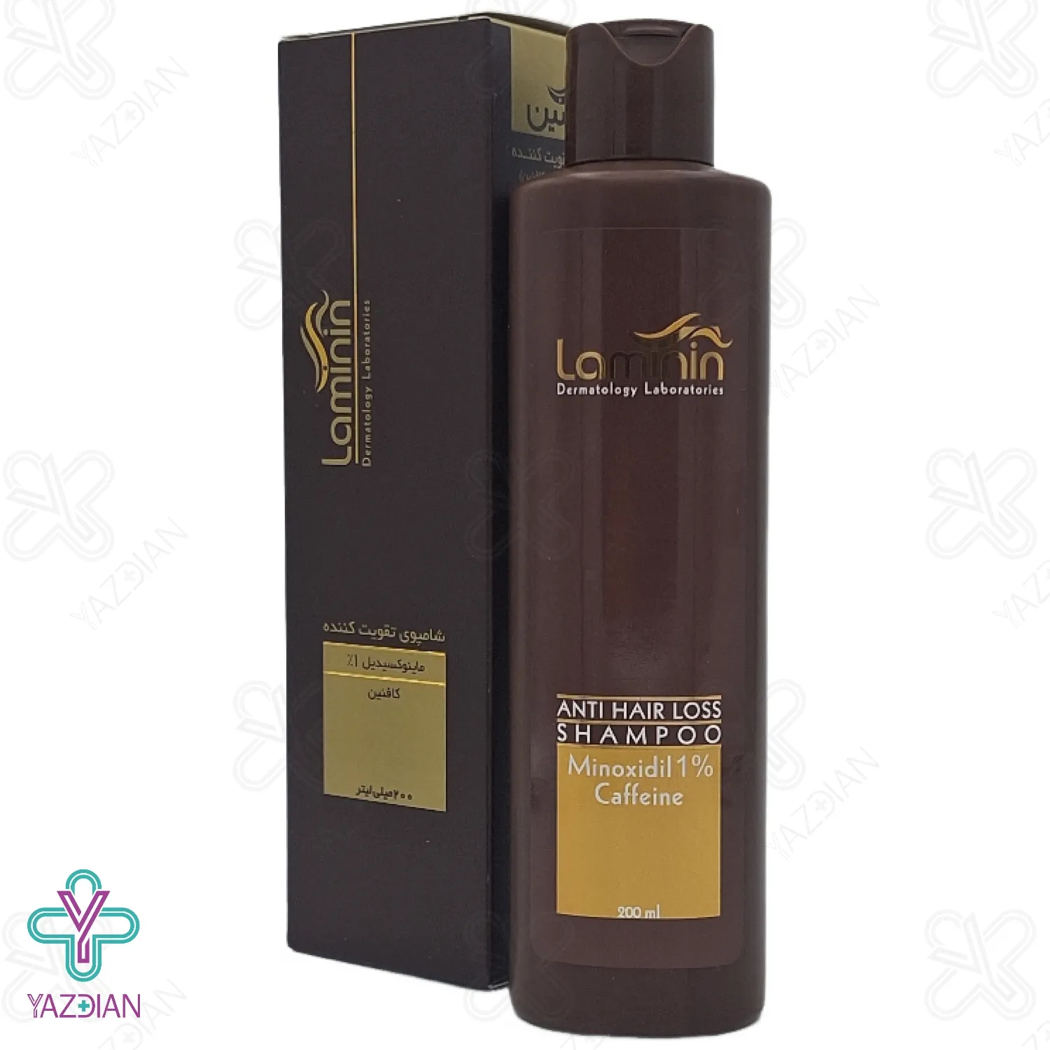 شامپو ضد ریزش ماینوکسیدیل کافئین لامینین - 200 میلی لیتر	