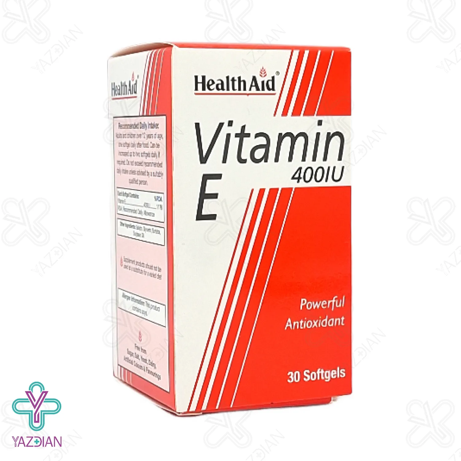 کپسول ژلاتینی ویتامین ایی 400 هلث اید - 30 عددی	