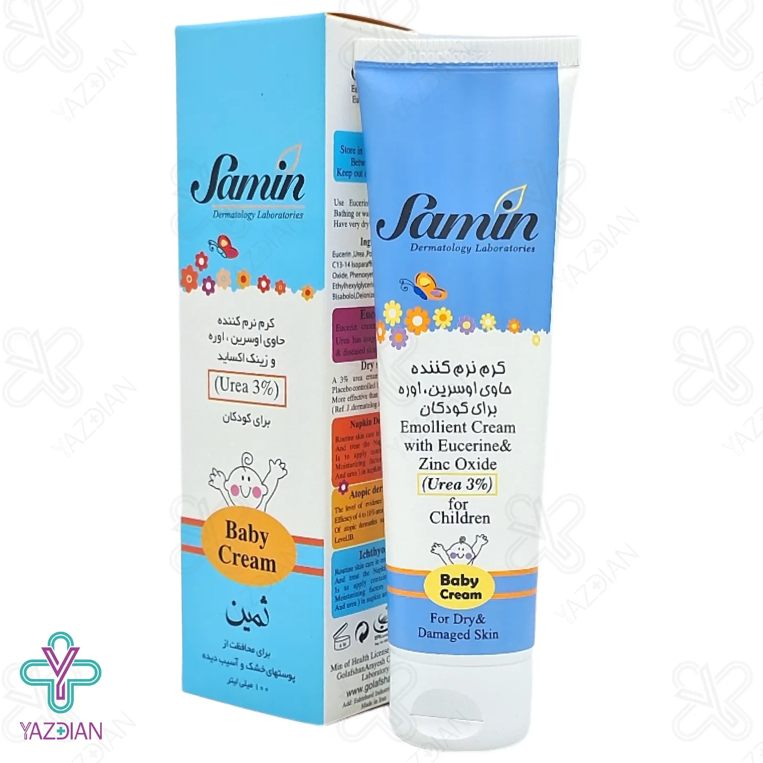 کرم نرم کننده اوسرین و اوره 3 درصد کودکان ثمین - 100 میلی لیتر	