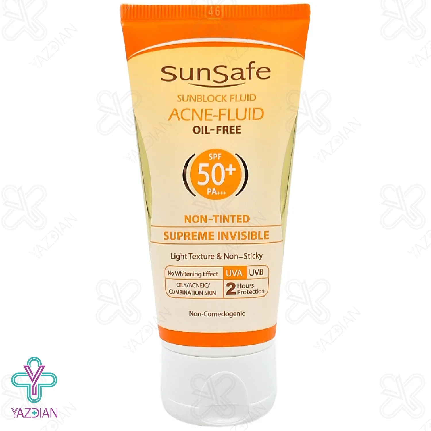 فلوئید ضد آفتاب فاقد چربی آکنئیک SPF 50 سان سیف - بی رنگ