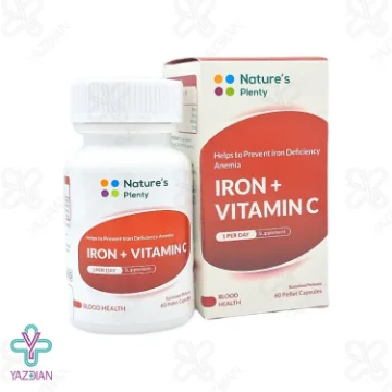 کپسول آهن آیرون پلاس ویتامین ث نیچرز پلنتی- 60 عددی	