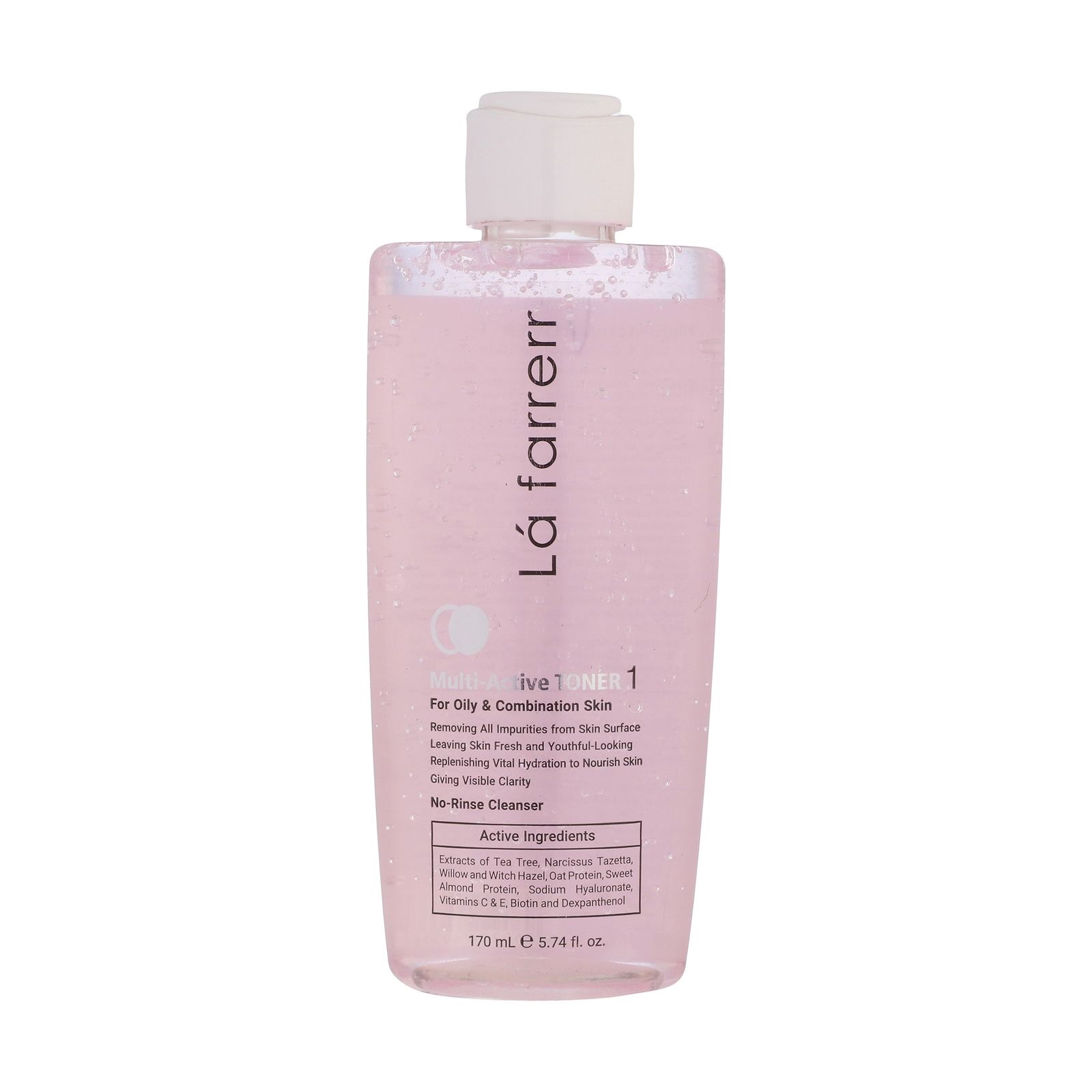تصویر  تونر پاک کننده مولتی اکتیو پوست چرب و مختلط لافارر - 170 میلی لیتر