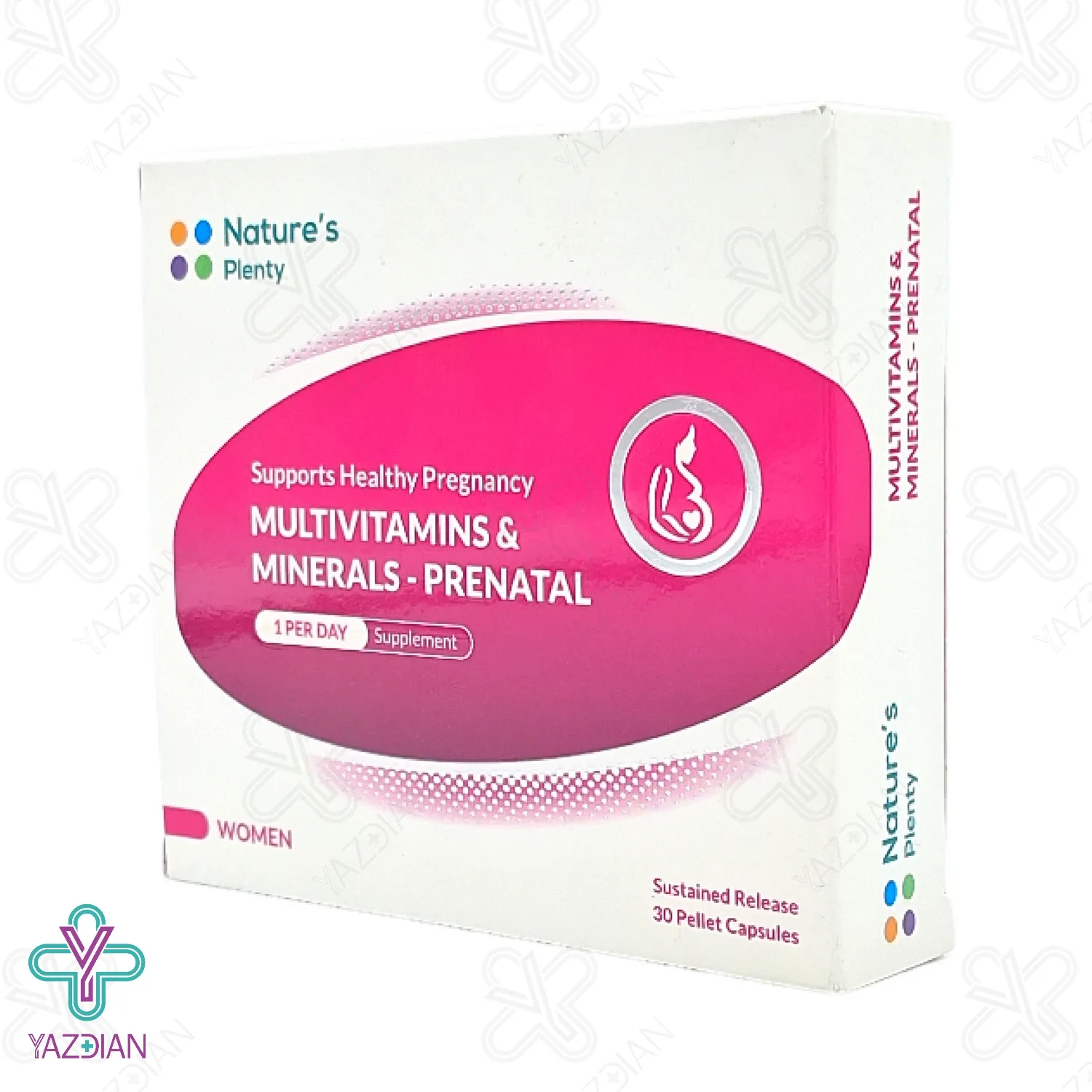 قرص مولتی ویتامین پریناتال بانوان نیچرز پلنتی - 30 عددی	