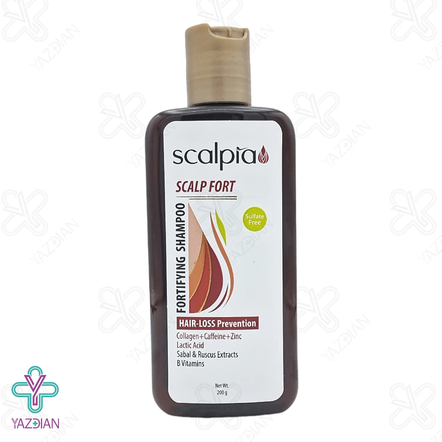 شامپو تقویت کننده و ضد ریزش موی سر اسکالپیا - 200 میلی لیتر	