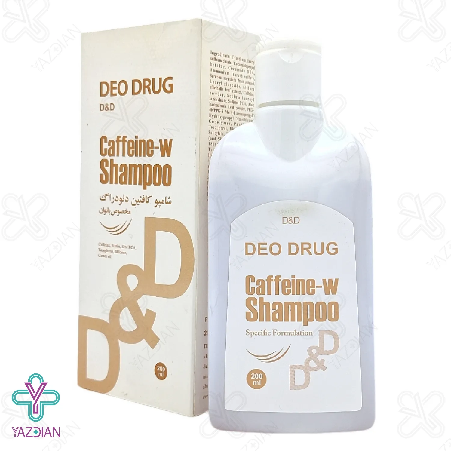 شامپو تقویت کننده کافئین دئودراگ مخصوص خانم ها - 200 میلی لیتر	