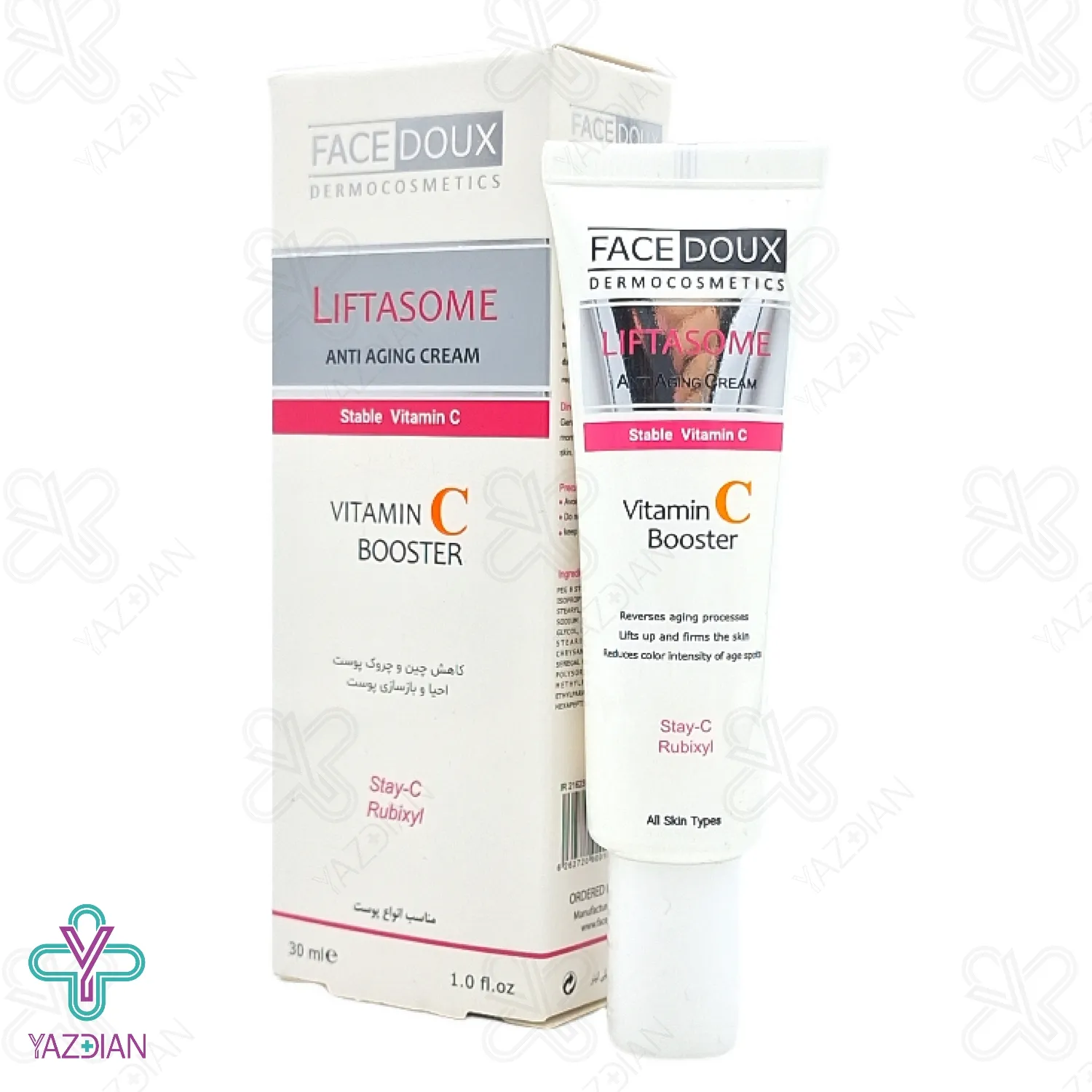کرم ضد چروک صورت ویتامین C لیفتازوم فیس دوکس - 30 میلی لیتر	