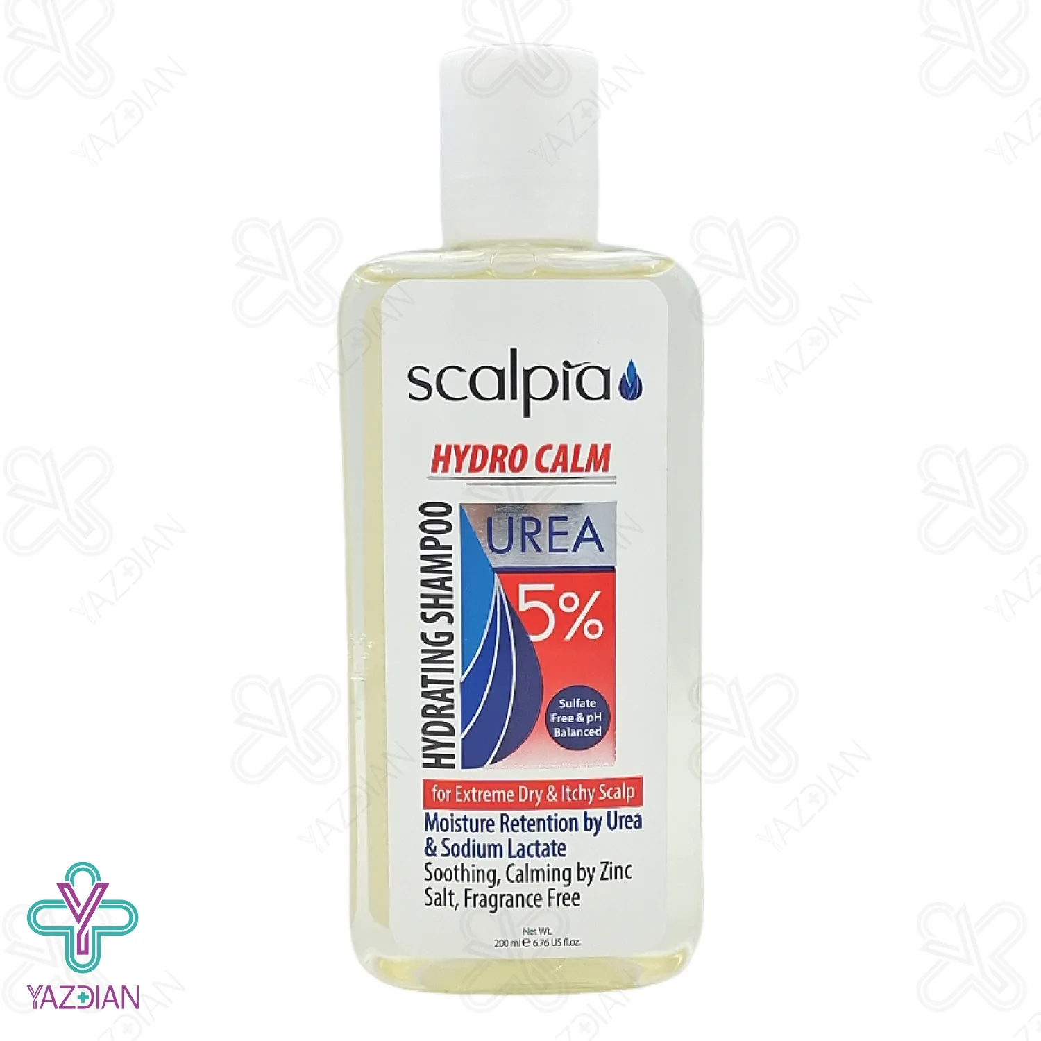 شامپو مرطوب کننده موهای بسیار خشک حاوی 5% اوره اسکالپیا - 200 میلی لیتر	