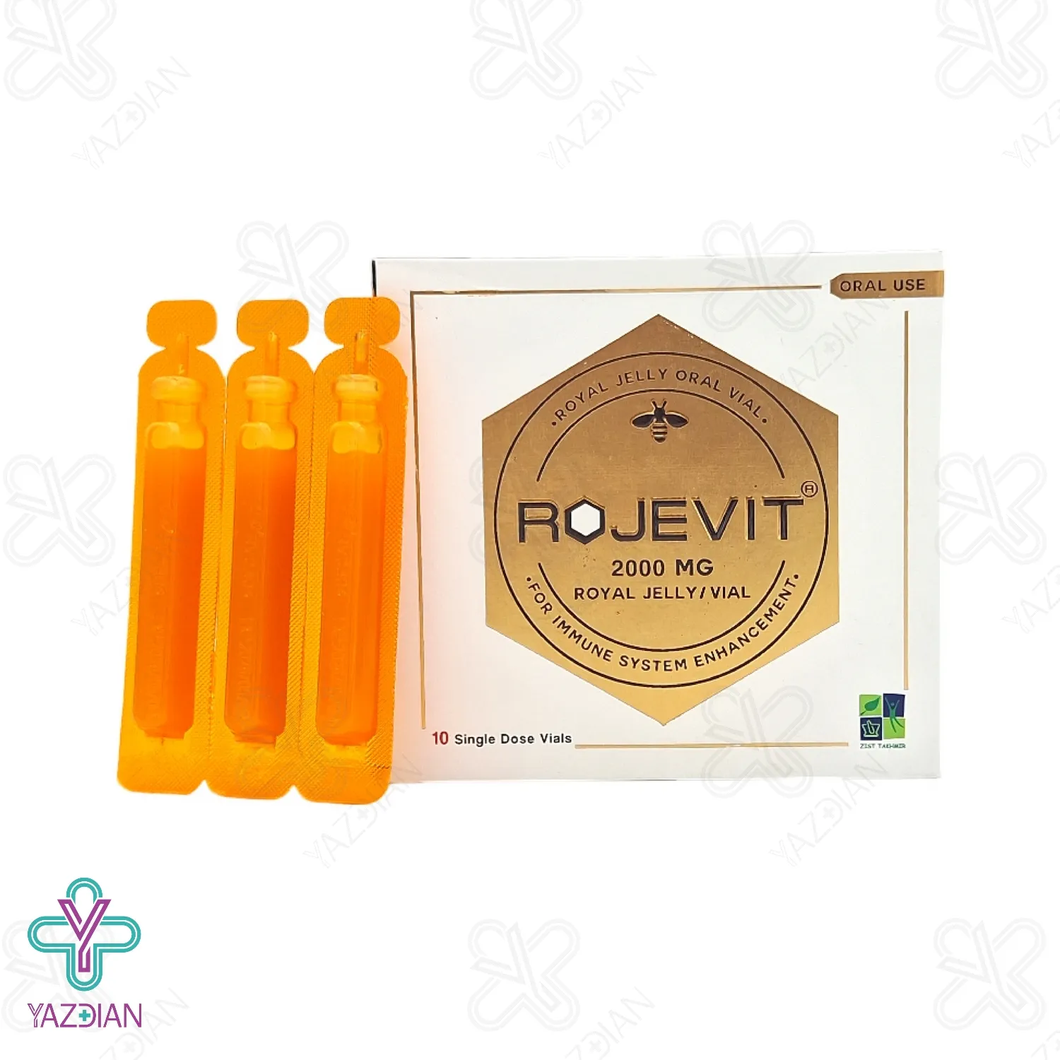 ویال خوراکی تقویت کننده رویال ژلی روژویت زیست تخمیر - 10 عددی	