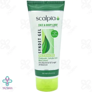 ژل شستشوی صورت و بدن پوست چرب و جوش‌دار اسکالپیا - 200 میلی لیتر	