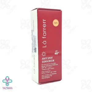 کرم ضد آفتاب و ضد لک SPF 40 پوست خشک و معمولی لافارر - بژ روشن	