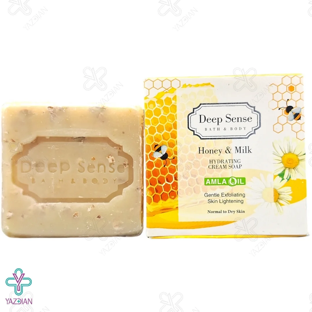 صابون کرمی آبرسان شیر عسل دیپ سنس - 75 گرم	