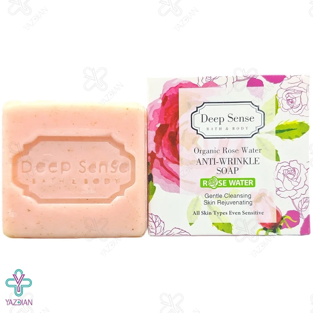 صابون گلاب دیپ سنس مناسب پوست های دارای چروک - 75 گرم	