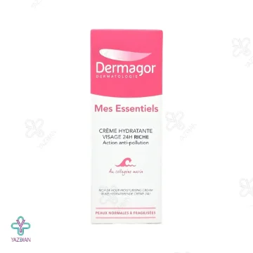 کرم مرطوب کننده مغذی 24 ساعته ریچ درماگور - 40 میلی لیتر	