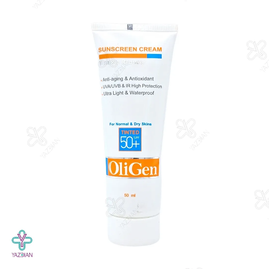 کرم ضد آفتاب و ضد چروک SPF50 الی ژن مناسب پوست خشک و معمولی - رنگی	