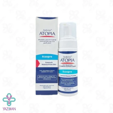 فوم شوینده ملایم صورت و اطراف چشم آتوپیا آردن - 150 میلی لیتر	