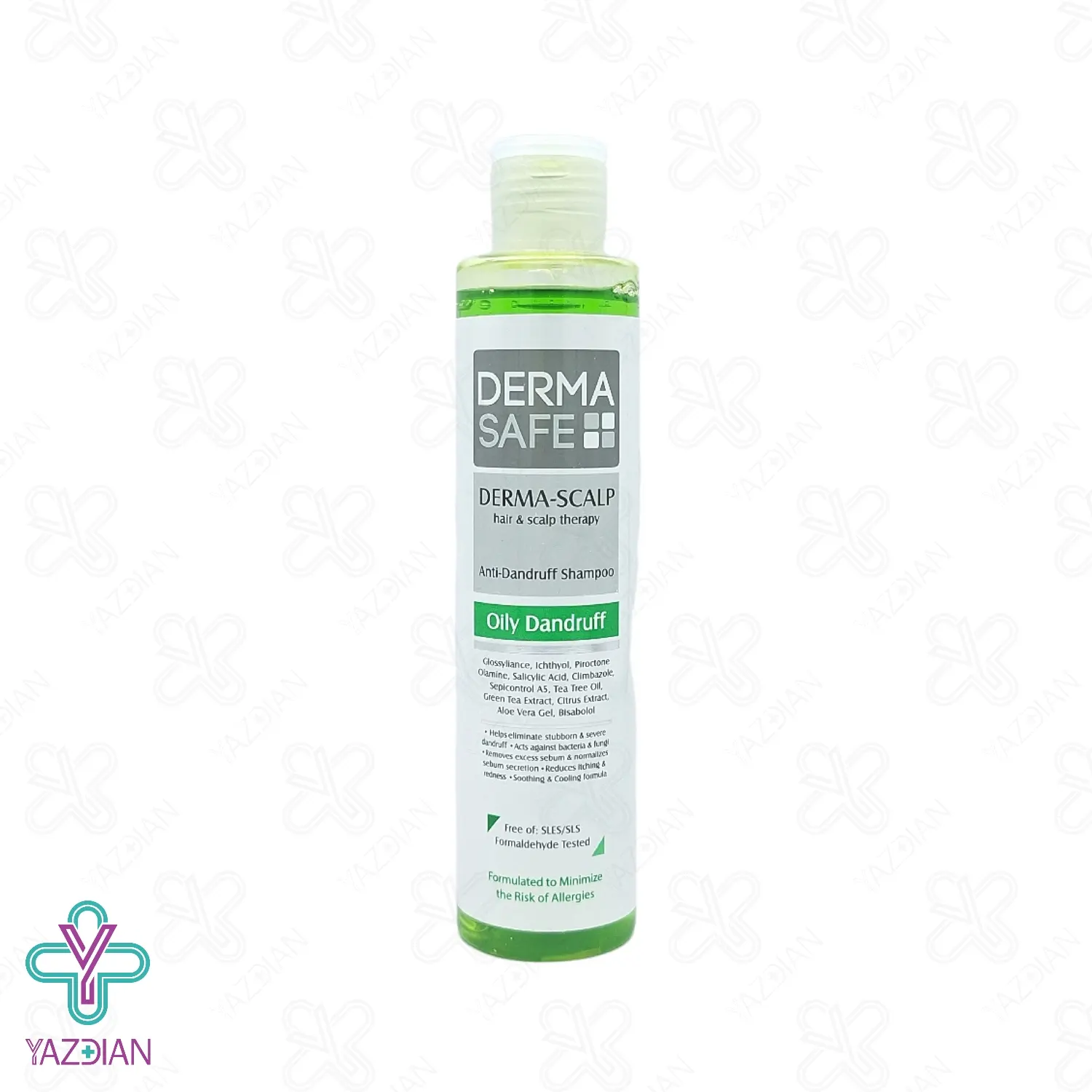 شامپو ضد شوره مو و پوست سر چرب درماسیف - 200 میلی لیتر	