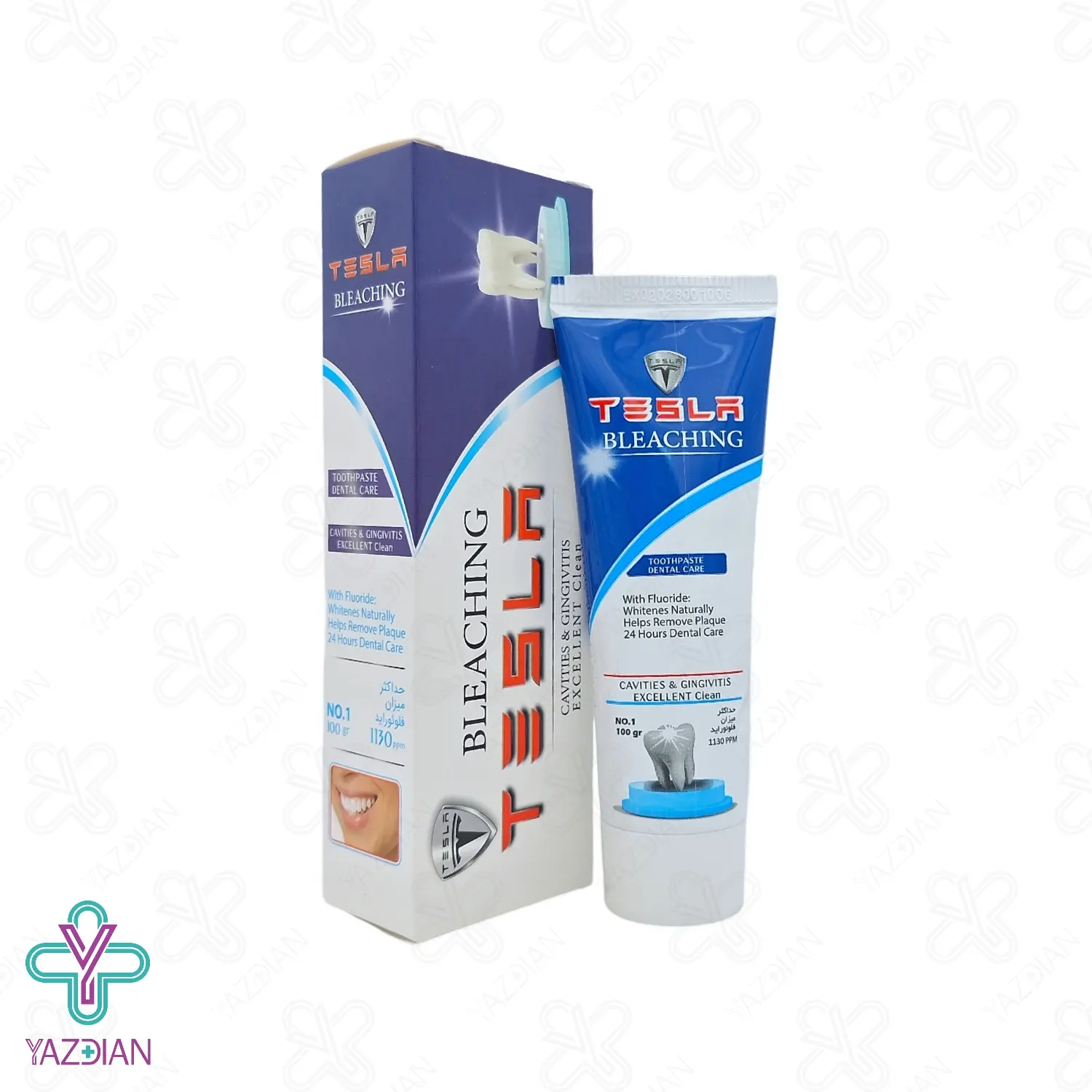خمیر دندان سفید کننده تسلا - 100 گرم	