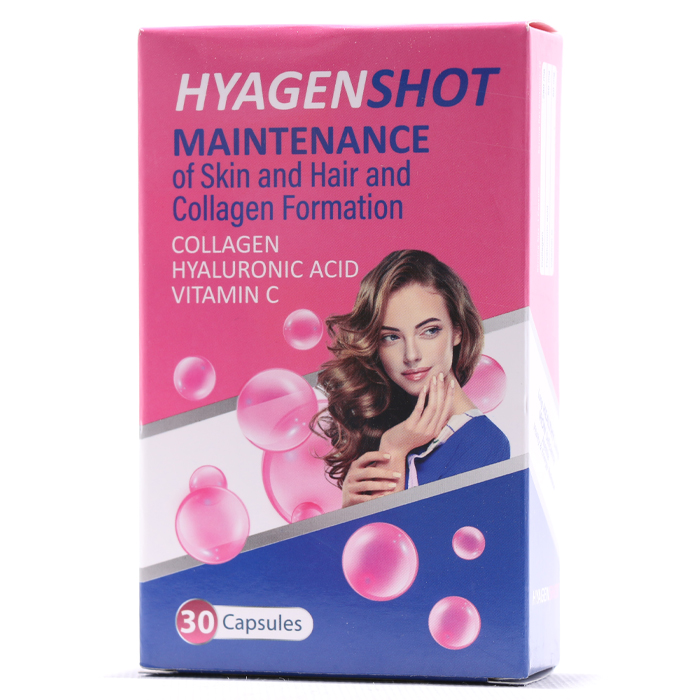 تصویر  کپسول کلاژن تقویت پوست و مو هیاژن شات گسترش میلاد فارمد - 30 عددی