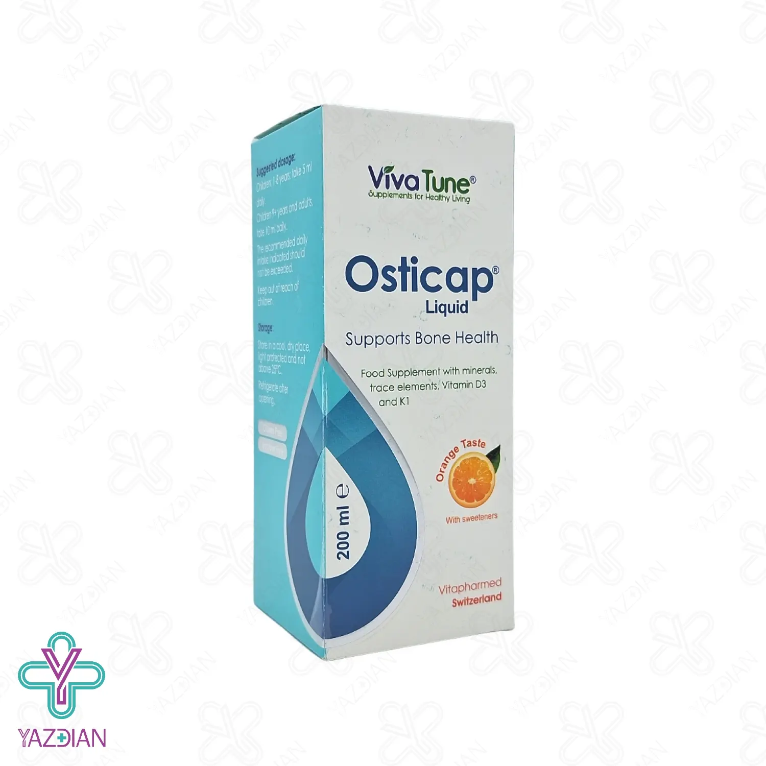 شربت تقویت استخوان اوستی کپ ویواتیون – 200 میلی لیتر	