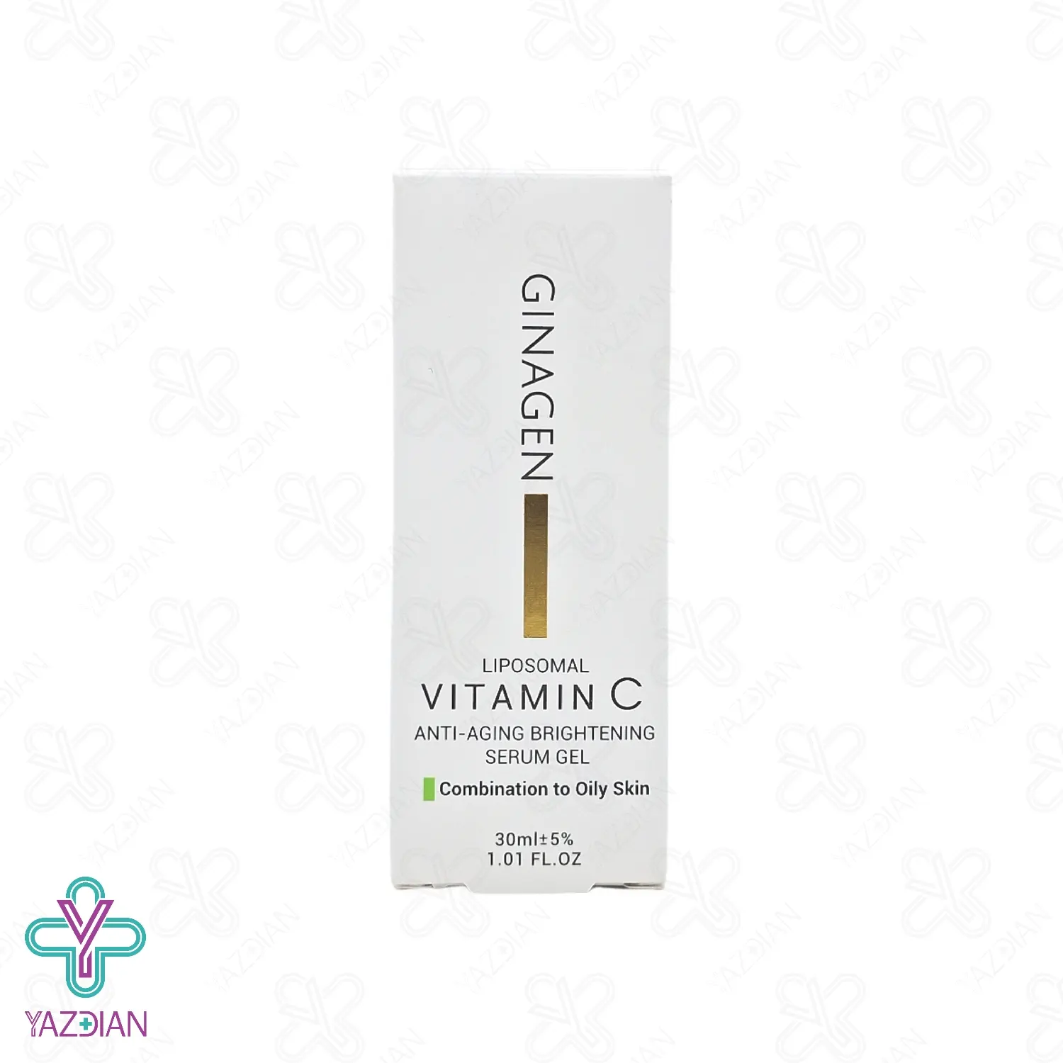 سرم ضد چروک ویتامین ث پوست چرب ژیناژن - 30 میلی لیتر	