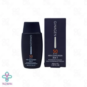 کرم ضد آفتاب SPF50 آقایان ژیناژن (3 در 1) - بی رنگ	