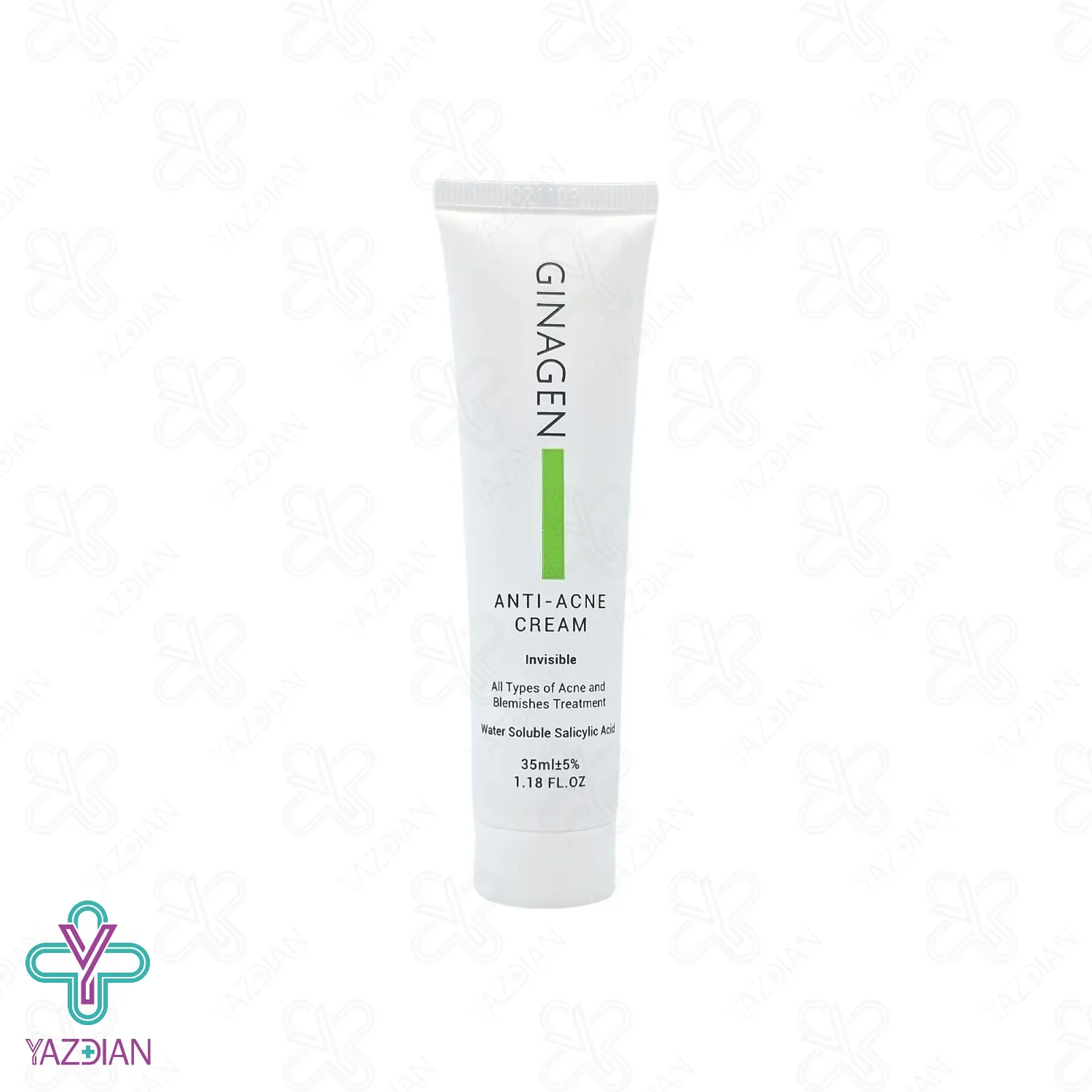 کرم آنتی آکنه و جوش بی رنگ ژیناژن - 35 میلی لیتر	