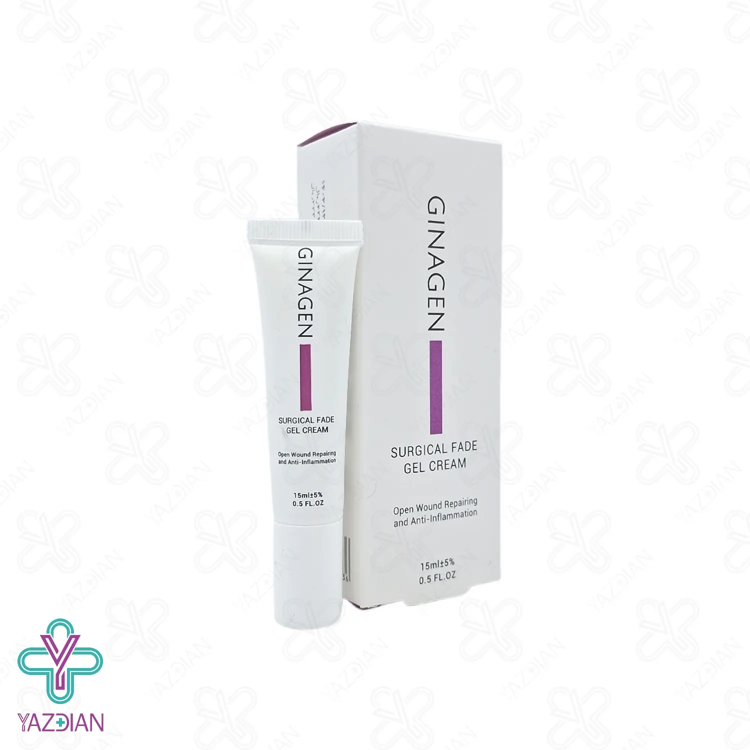 کرم ترمیم کننده زخم ضد قارچ و باکتری ژیناژن - 15 میلی لیتر